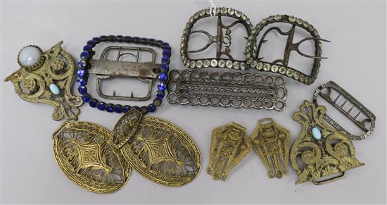 A collection of mixed buckles
